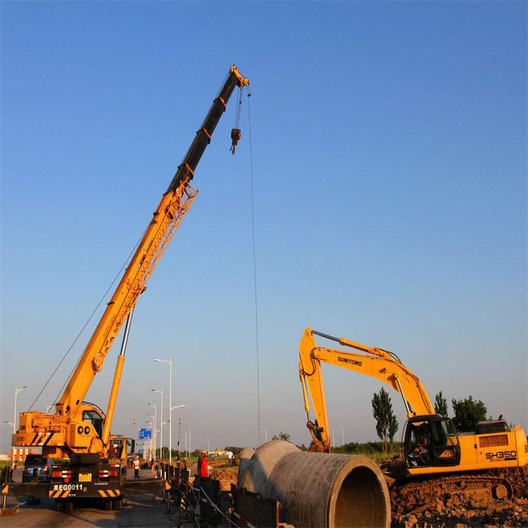 偃师挖机用吊车怎么吊